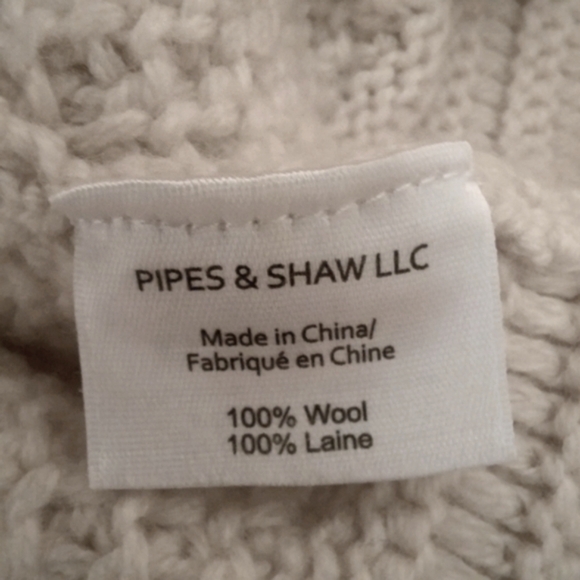 VERONICA BEARD Moto Chunky Cable Knit Fisherman Sweater Zip Wool Pull Over Biker - Picture 9 of 10